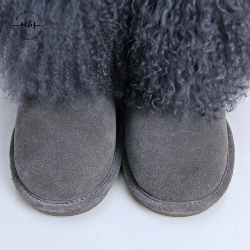 NWT Bearpaw Boo Boots‎ Charcoal Girl 5